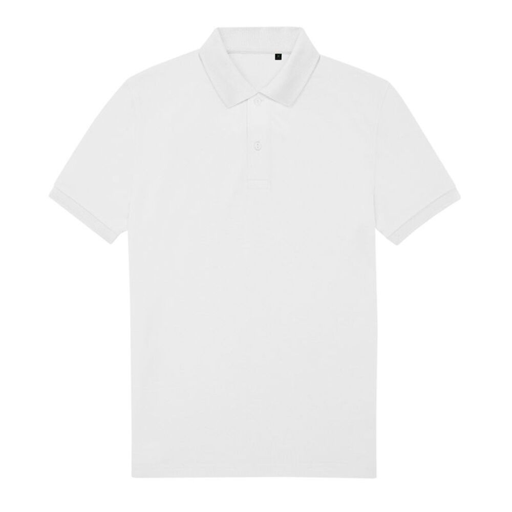 B&C Mens My Eco Polo Shirt / White